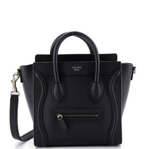 Celine Nano Luggage Bag Grainy Leather